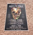 Montley Crue Final Tour Concert Poster Alice Cooper