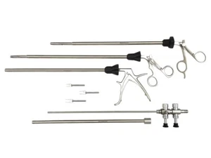 Laparoscopic Clip Applicator Stone Holding Biopsy Punch Forceps Trumpet 10mm 330 - Picture 1 of 6