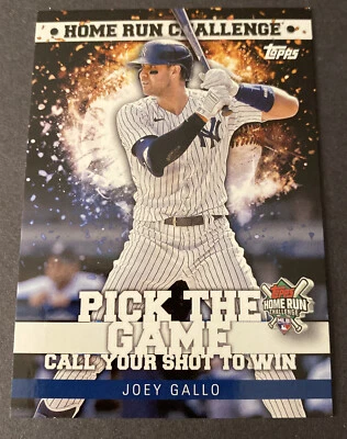JOEY GALLO 2022 Topps Series 2 Home Run Challenge Unused - Image 1 of 3