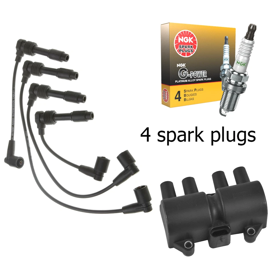 Juego de cables de bobina de encendido y bujía NGK Platinum para Suzuki Forenza 2,0 L UF503 Foto 1 de 4