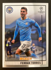 2020-21 Topps Merlin Chrome UCL # 23 Ferran Torres Manchester City card