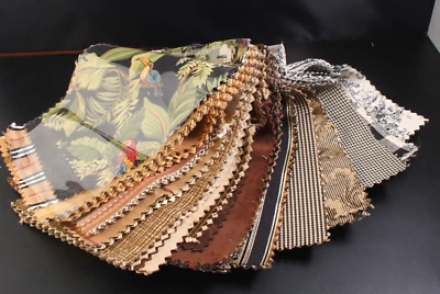 Kravet Curtain Upholstery Fabric Sample Book Blacks & Browns 9"X6" - 2# - Image 1 of 4