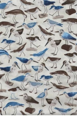 Timeless  Treasures Welcome to the Beach - Water Birds Quilting Fabric w/Seagull - Image 1 of 3