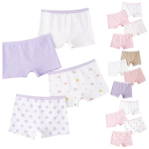 Kids Girls Boyshorts Assorted Panties Baby Underwear Bow 4Pcs/Set Toddler Cute - Picture 1 of 60