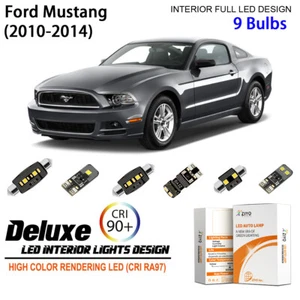 Kit de luces interiores LED para Ford Mustang 2010-2014 + bombillas de matrícula - Imagen 1 de 9