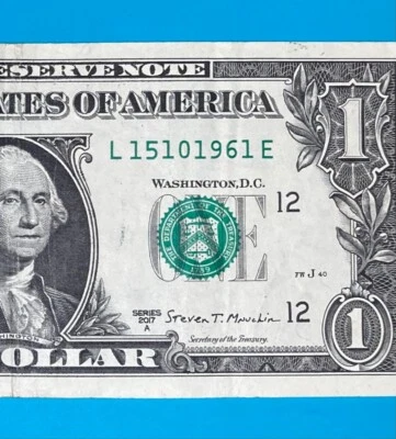 15 October 1961 : L 15101961 E $1 One Dollar Bill BIRTHDAY Note - Image 1 of 3