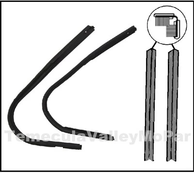 Juego de bandas climáticas para ventana de ventilación delantera para convertibles Plymouth 1942-1948 Foto 1 de 2