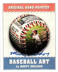 Stan Musial 1998-99 Monty Sheldon Hand-Painted Baseball Art Promos Series 2 HOF - Bild 1 von 4