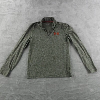 Under Armour ColdGear Fitted Shirt Womens Small Gray Stretch Running Hiking - Image 1 of 4