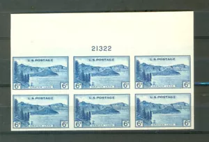 USA Scott 761 Farley 6c Parks plate number 21322 top ngai - Picture 1 of 1