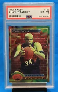 1993 TOPPS FINEST # 125 Charles Barkley PSA 8 NM-MT # 60416832 PHOENIX SUNS !!! - Picture 1 of 2