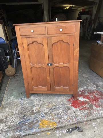ANTIQUE 1800s WALNUT WOOD PRIMITIVE JELLY CABINET PIE SAFE CANNING JAR CUPBOARD Cover