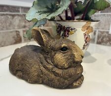 The Stone Bunny  “Molly” Carved Resin Lifelike Bunny 2005 Telle M. Stein