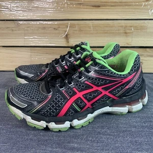 Asics Gel Kayano 19 Women’s 7 Running Shoes T350N Black Pink - Picture 1 of 12