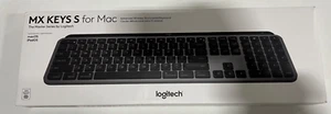 Logitech MX Keys S for Mac Wireless Keyboard Laptop-Like Space Grey - Picture 1 of 2