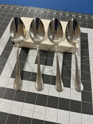 BSF Tivoli Edelstahl (4) Oval / Soup Spoons Stainless Flatware 18/8 Replacement - Image 1 of 4