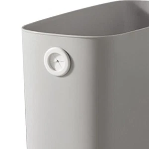 (Warm Gray)Slim Open Top Trash Can Narrow Garbage Bin For Bathroom Kitchen - Picture 1 of 12