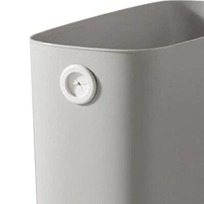 (Warm Gray)Slim Open Top Trash Can Narrow Garbage Bin For Bathroom Kitchen - Image 1 of 4