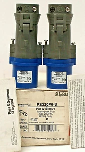 *2pc. Lot* PASS & SEYMOUR PS320P6-S *NEW* SPLASHPROOF PIN AND SLEEVE PLUG (17A2) - Bild 1 von 8
