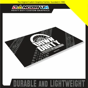 MOTOCROSS ENDURO PIT BIKE FLOOR GARAGE ENVIRONMENTAL MAT DOWN & DIRTY - Picture 1 of 9