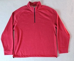 Dunning Golf Quarter Zip Performance Pullover Adjustable Waist Red Men's Size XL - Picture 1 of 8