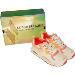 SKECHERS Street Los Angeles Colour Surge Trainers UK4 Memory Foam R99 GOO - Picture 1 of 10