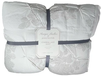 Edredón de encaje etéreo Pottery Barn Kids Monique Lhuillier_niño pequeño 36x50_NUEVO CON ETIQUETAS_E Foto 1 de 4