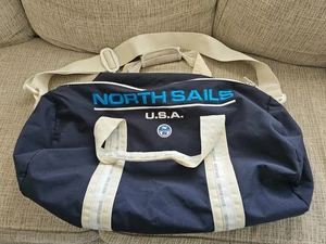 NORTH SAILS Nautical Marine Waterproof Large Duffle Bag Blue 23"x13"x11" - Nice - Picture 1 of 9