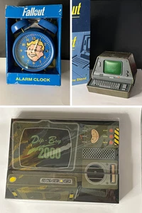 Bethesda Fallout "Rise and Shine!" Bundle - clock, phone stand, notebook - Picture 1 of 7