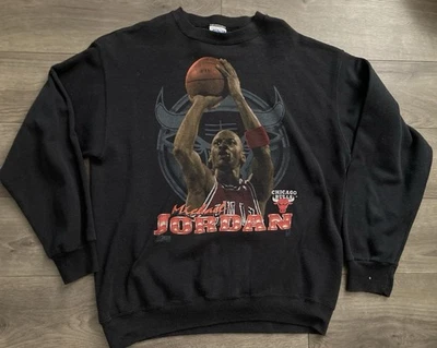 Vintage Sweater Salem Sportswear Michael Jordan Crewneck Large Sweatshirt 90s - Image 1 of 4