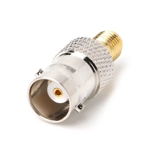 BNC Female Plug to SMA Female Jack Adapter Copper Connector Converter - Picture 1 of 8