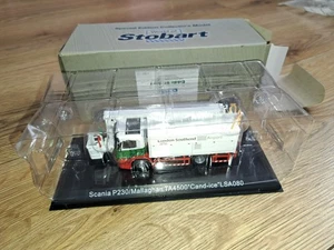 WORLD OF STOBART SCANIA P230/MALLAGHAN T A4500 CAND-ICE LSAO80 ATLAS MODELLE - Bild 1 von 1
