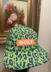 Golf Wang × Odd Future Golf Wang green Cheetah Print 5 Panel Digi - Picture 1 of 7