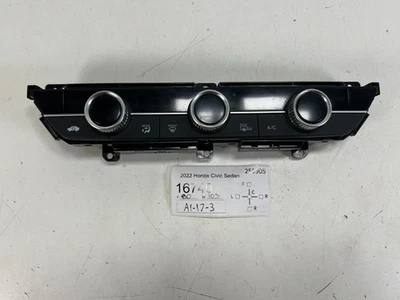 2022-2025 HONDA CIVIC FRONT CLIMATE CONTROL HEATER AC BLOWER SWITCH OEM - Image 1 of 4