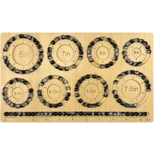 Bead Boards for Jewelry Making, Bamboo Beading Board for Jewelry Bracelet Mak... - Picture 1 of 6