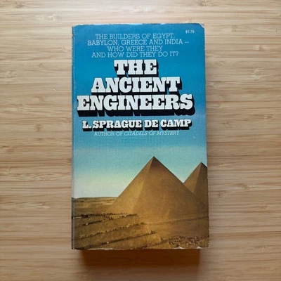 The Ancient Engineers by L. Sprague de Camp 1974 Ballantine PB Vintage - Image 1 of 4
