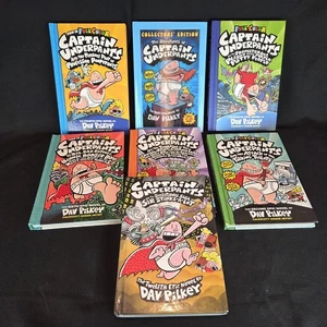 Captain Underpants Set of 7 Hardcover Books Dav Pilkey - Bild 1 von 9