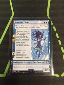 MTG Magic The Gathering Summon: Shiva FIN Blue Enchantment Final Fantasy - Picture 1 of 1