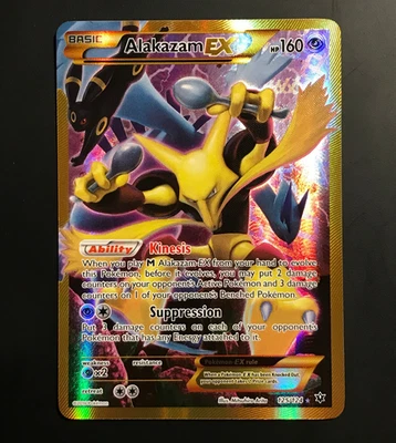 Alakazam EX 125/124 - Secret Rare - Full Art - Fates Collide - LP - Image 1 of 4