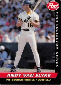 1993 Post Collector Series Baseballkarte #27 Andy Van Slyke Pittsburgh Pirates - Bild 1 von 2