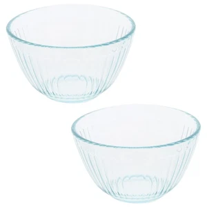 Pyrex 7401 3-Cup Sculpted Glass Mixing Bowl (2-Pack) - Made in USA - Picture 1 of 3