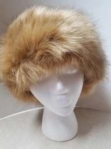 Faux Fur Russian Cossack Hat for Women-Small to Medium Head Size-Excellent - Picture 1 of 5