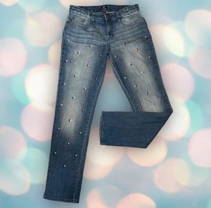 Gap Kid’s Girl’s Rhinestone Boyfriend Denim Jeans Size 14 - Picture 1 of 4