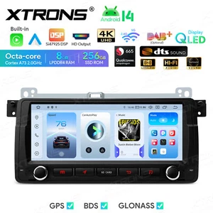 8.8" Android 14 Qualcomm 8-Core 8+256GB Car Stereo Radio GPS For BMW E46 DTS DSP - Picture 1 of 21