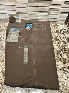 NEW Kuhl Hot Rydr Mens Flannel Lined Forged Iron Pants 42x34 New NWT Outdoor - Picture 1 of 4
