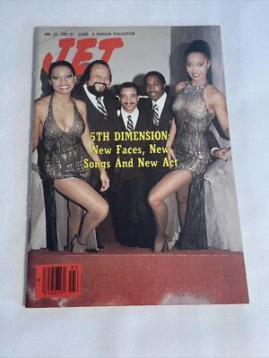 1981 January 15 JET Magazine, 5th Dimension: New Faces, Songs, and Act (MH32) 2 - Image 1 of 3