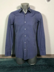 Carino Camicia Malva HUGO BOSS Nero Label Taglia 38 15 Slim Fit come Nuovo - Foto 1 di 4
