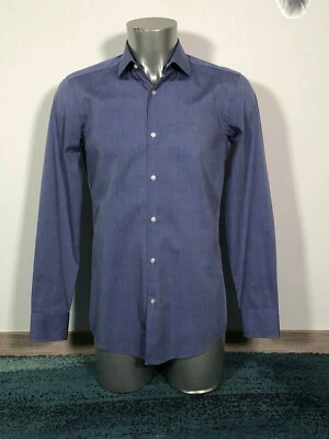 Carino Camicia Malva HUGO BOSS Nero Label Taglia 38 15 Slim Fit come Nuovo - Immagine 1 di 4