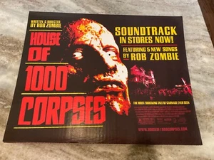 ROB ZOMBIE HOUSE OF 1000 CORPSES CARDBOARD PROMO DISPLAY 14.5 x 18 - Picture 1 of 1
