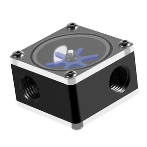 Flow Meter Indicator G1/4 Thread 6 Impeller 3 Ways for PC Computer Water Cooling - Afbeelding 1 van 12